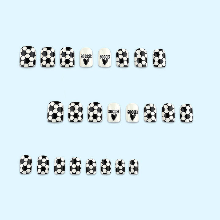 Creative nail design with football motif Stornfield