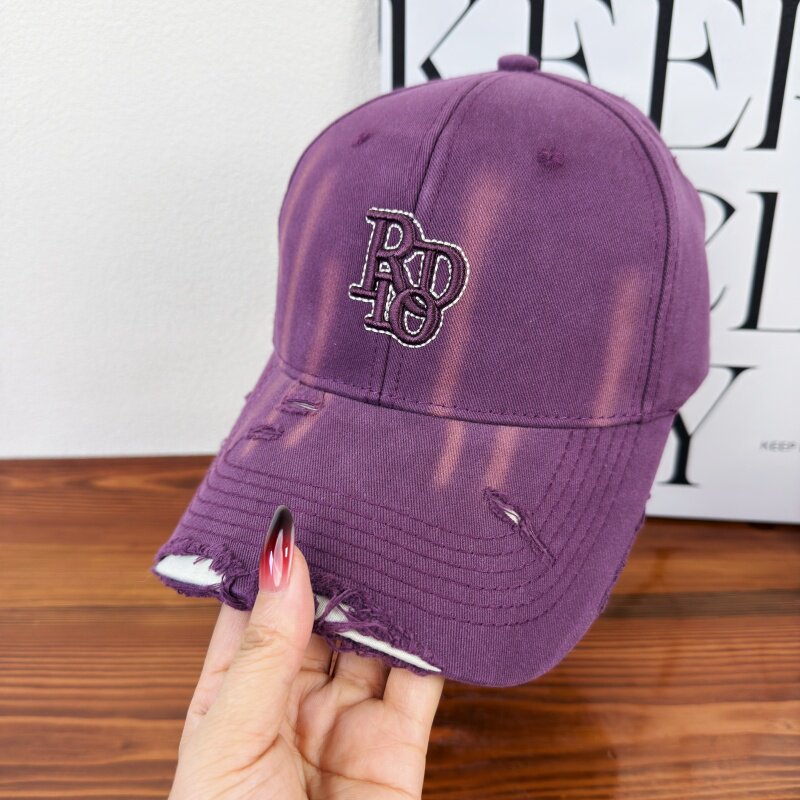 Women's Distressed Classic Cotton Baseball Cap Stornfield