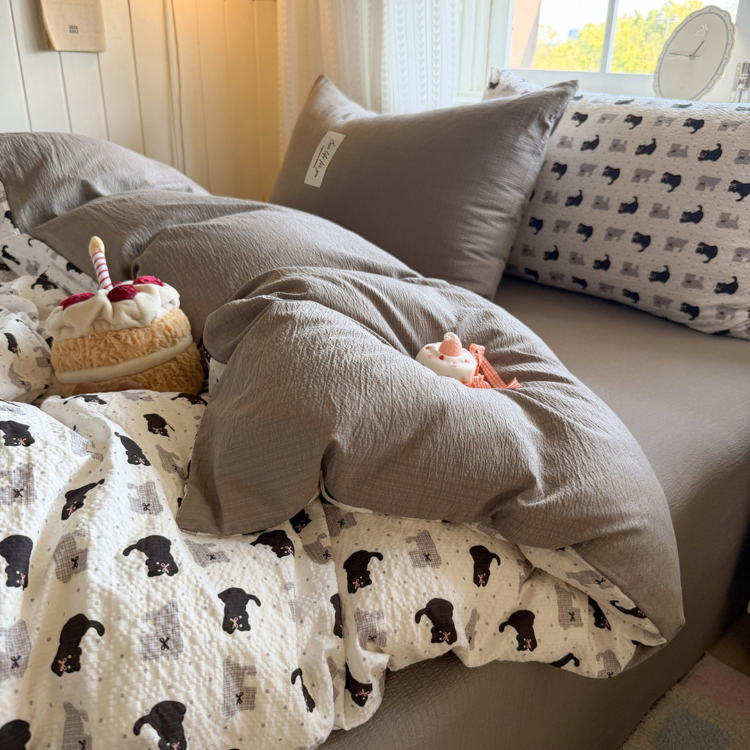 Cozy Patchwork Quilted Comforter Set