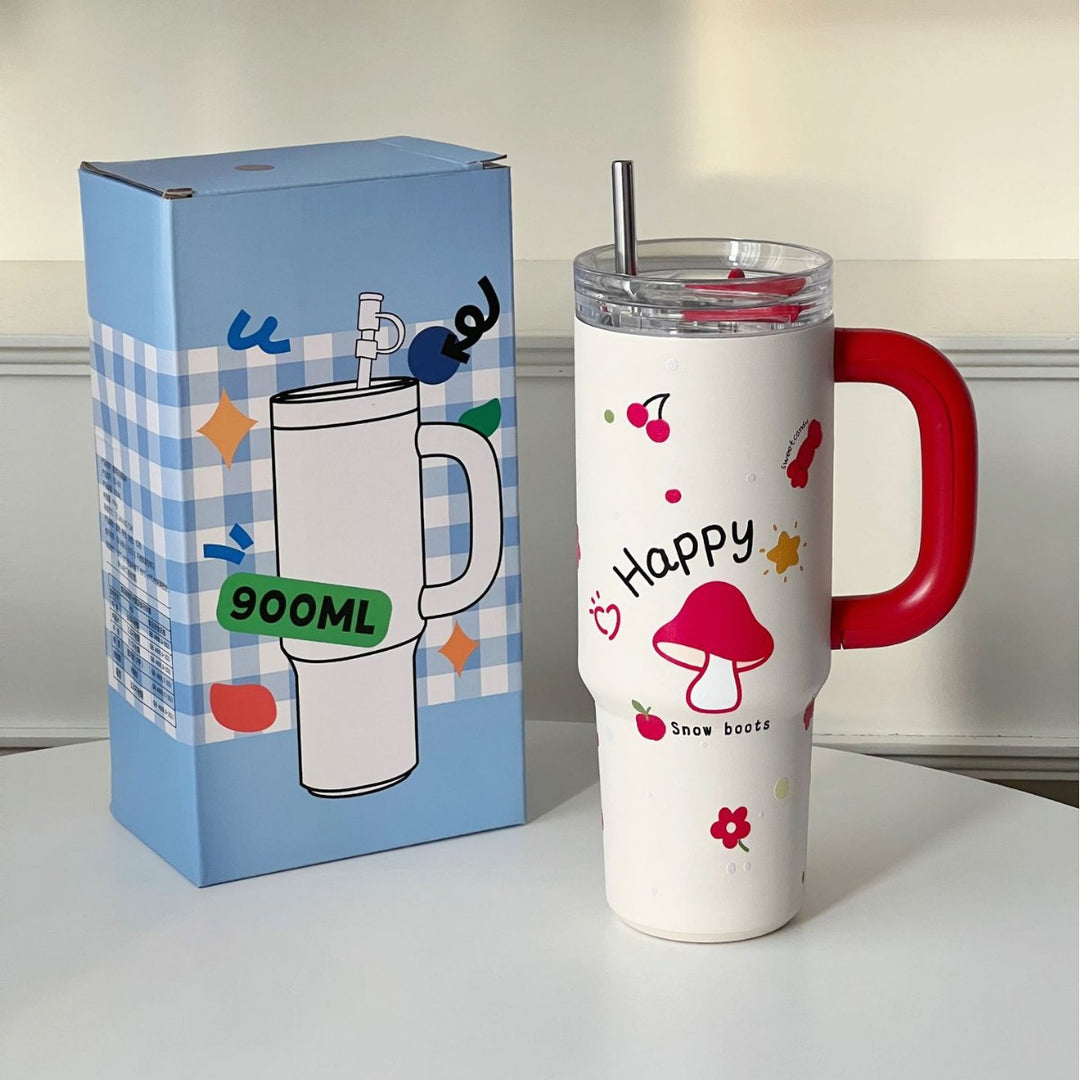 Women's insulated cup with practical straw Stornfield