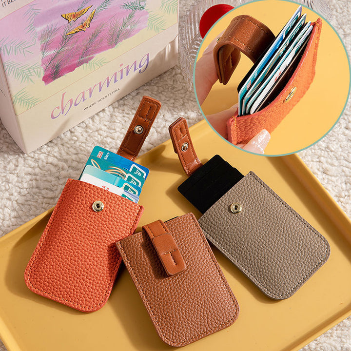 Minimalist RFID-Blocking Leather Card Holder Stornfield