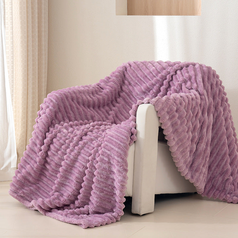 Textured Plush Throw Blanket Stornfield