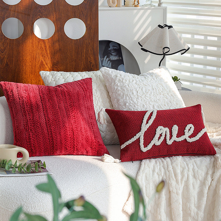 Decorative cushion with love motif