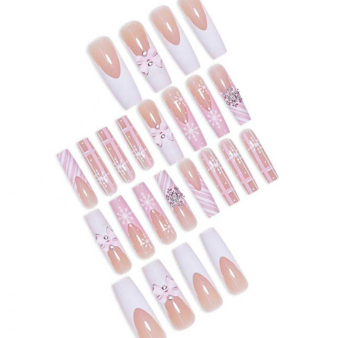 Glamorous Holiday Press-On Nail Set Stornfield