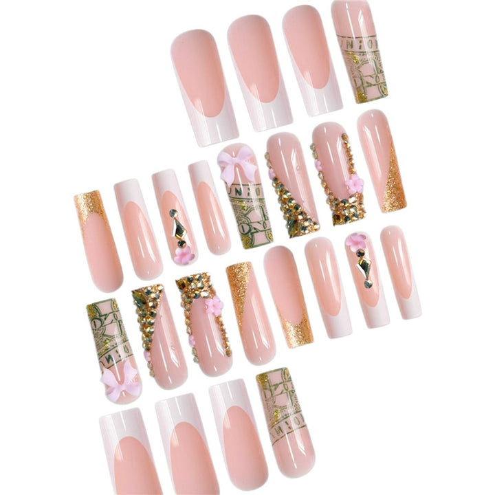 Glamorous Decorative Press-On Nails with Unique Embellishments Stornfield