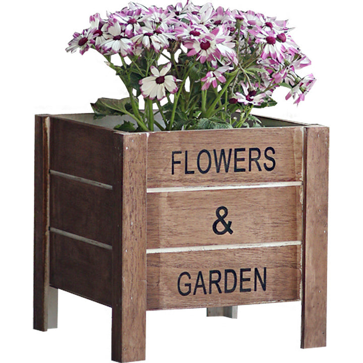 Decorative wooden box for plants Stornfield