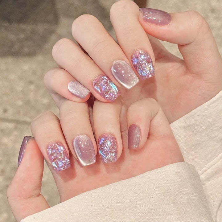 Glittery Gel Press-On Nail Art Set Stornfield