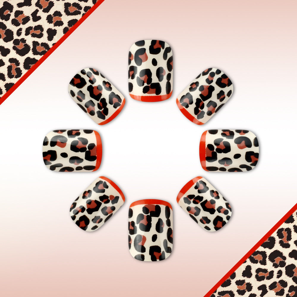 Artistic Leopard Print Nail Art Set Stornfield