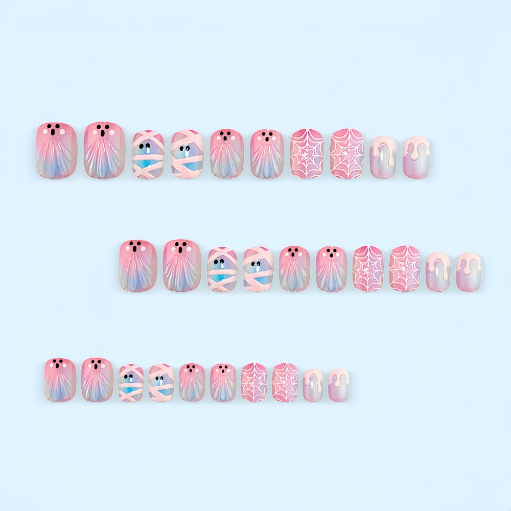 Creative art nails with playful underwater motif Stornfield