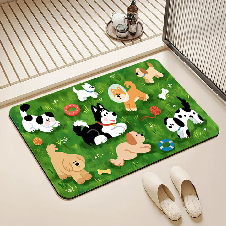 Playful Animal-Themed Area Mat