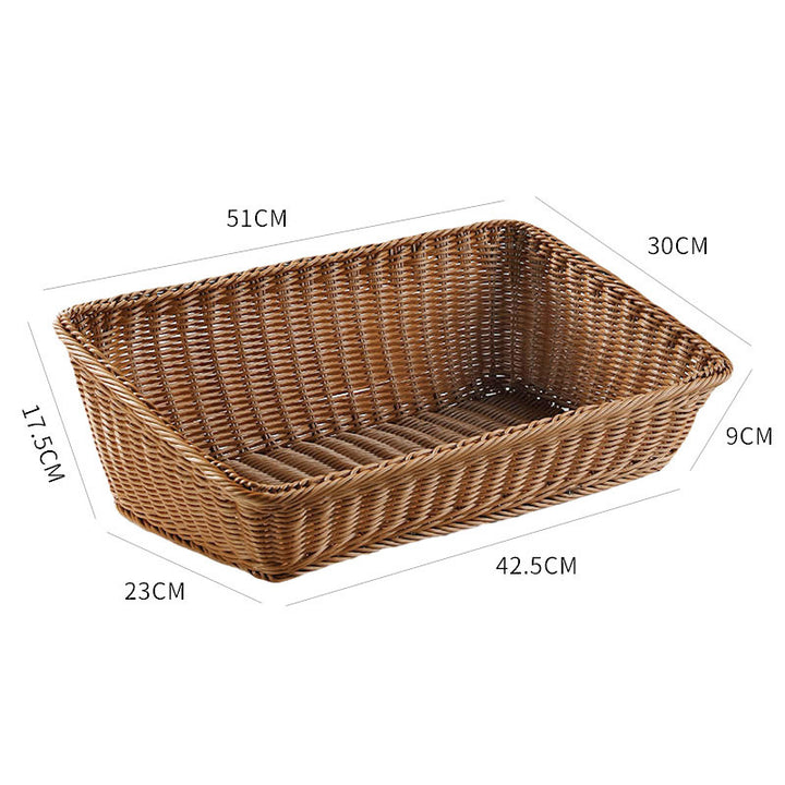 Unisex Portable Storage Box made of Woven Rattan Stornfield