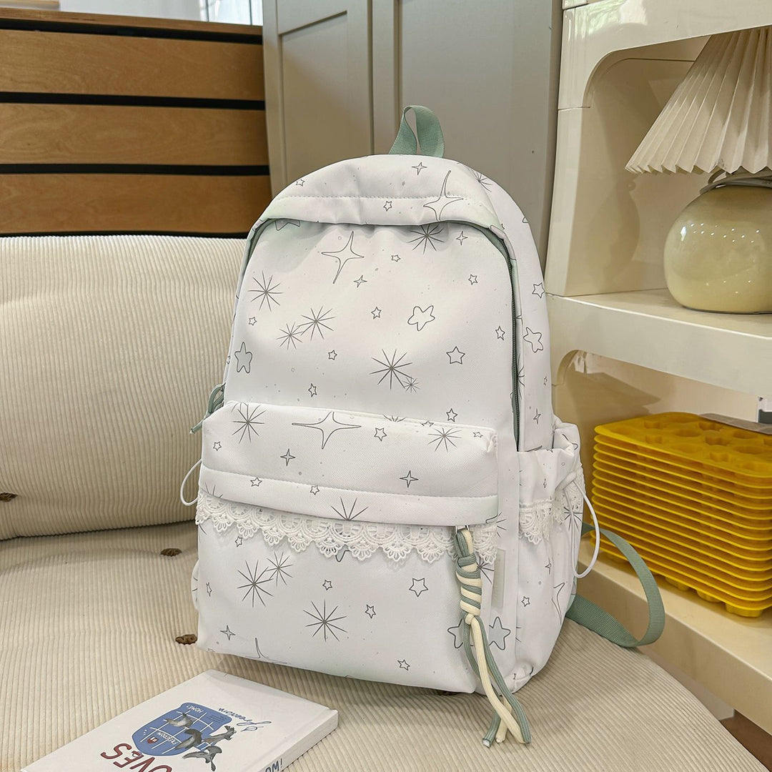 Backpack with Dreamy Star Design and Practical Features Stornfield