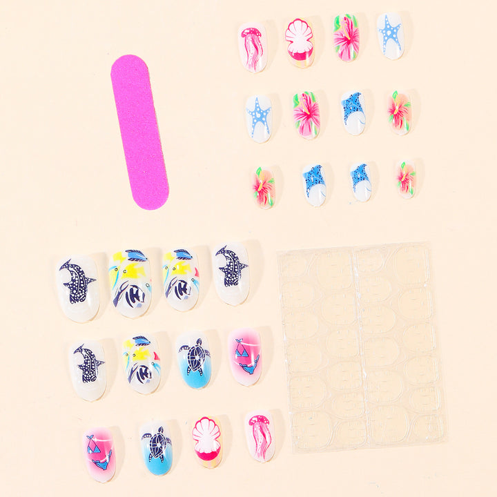 Tropical Ocean-Inspired Nail Art Set Stornfield