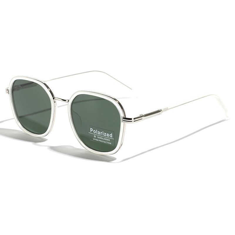 Women's geometric polarized sunglasses with stylish metal frame Stornfield