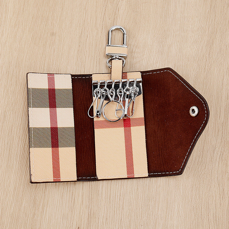 Elegant Plaid Pattern Card Case Stornfield