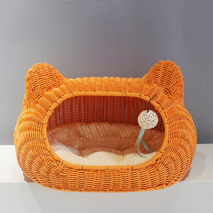 Cozy cat basket with ear design Stornfield