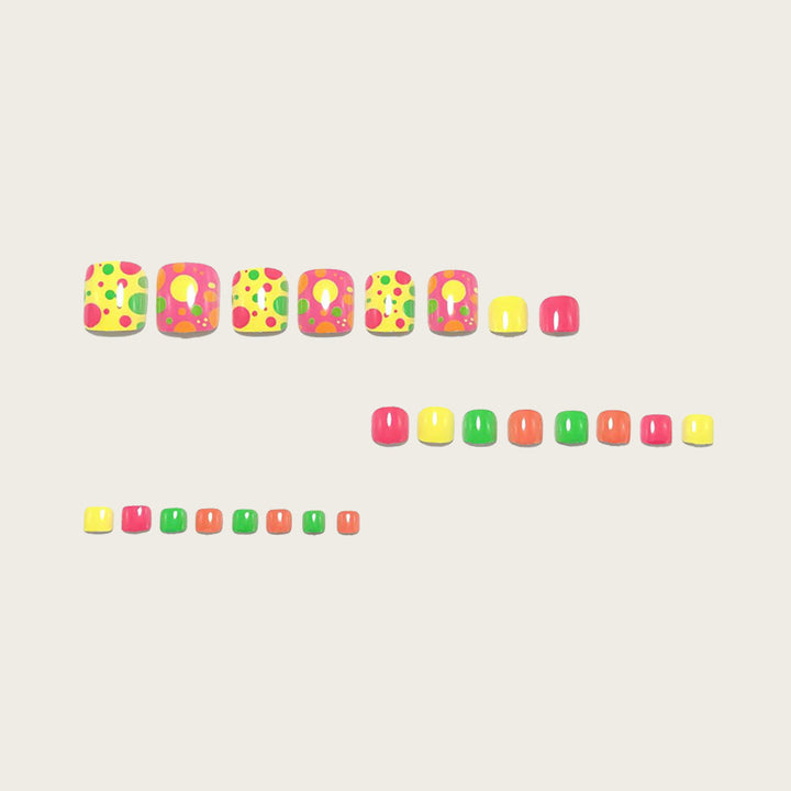 Colorful artificial nails in a set Stornfield