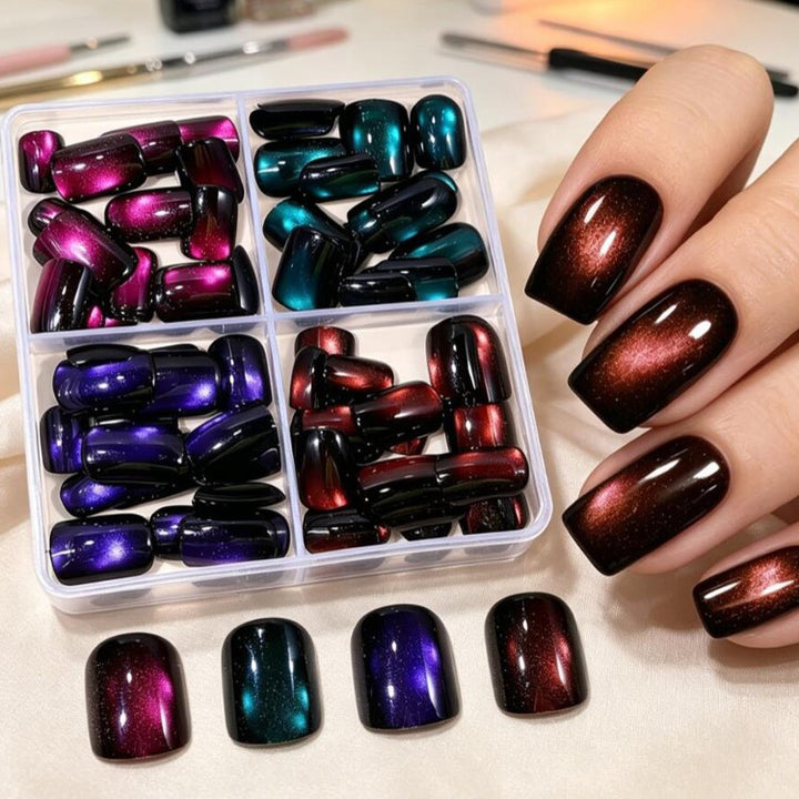 Magnetic Glitter Press-On Nail Set Stornfield