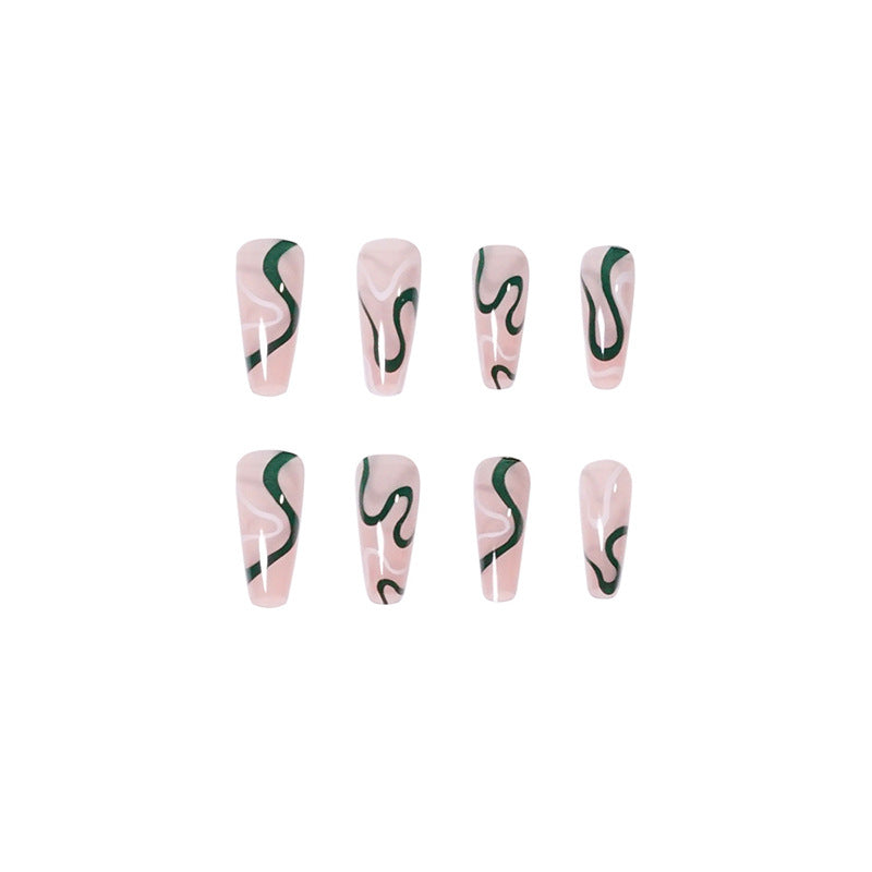 Artifical nails with luxurious wave pattern Stornfield