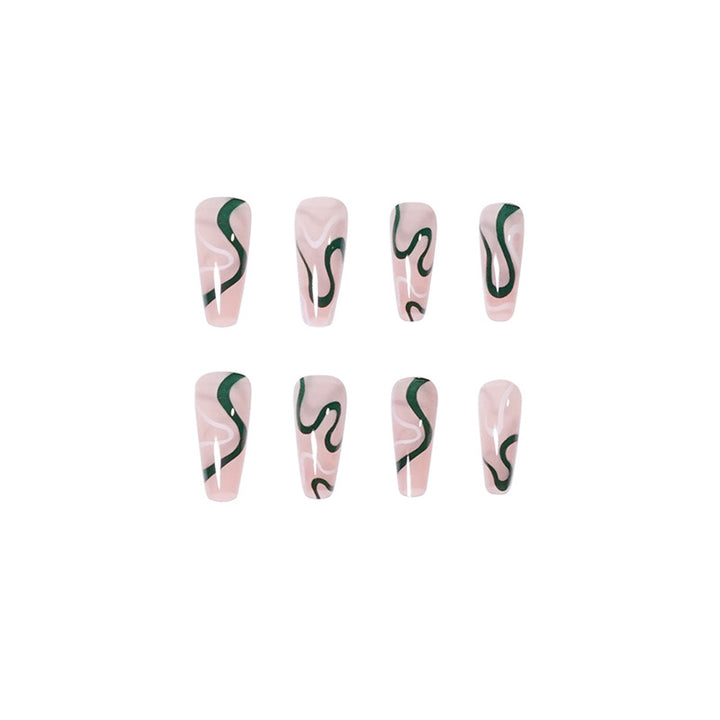 Artifical nails with luxurious wave pattern Stornfield