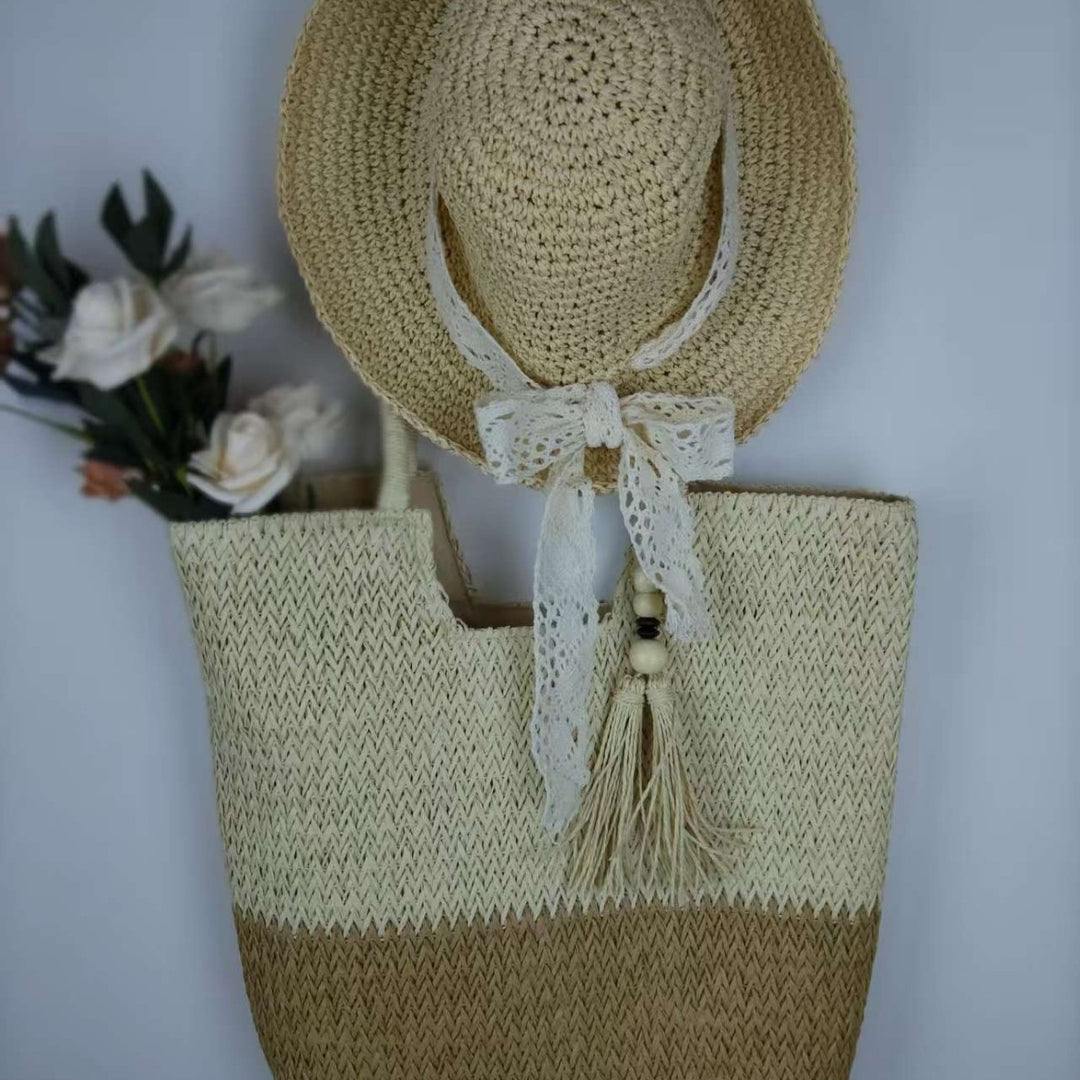 More elegant and stylish straw hat with lace band Stornfield