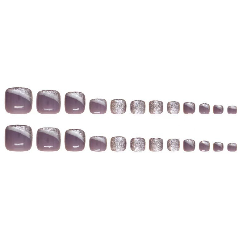 Glittering Toenail Art Stornfield