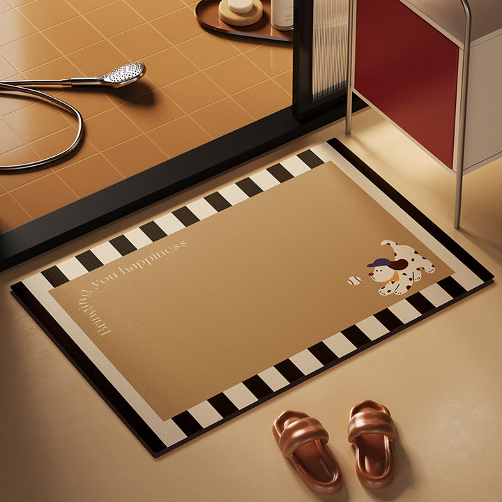 Playful Pet-Themed Bath Mat