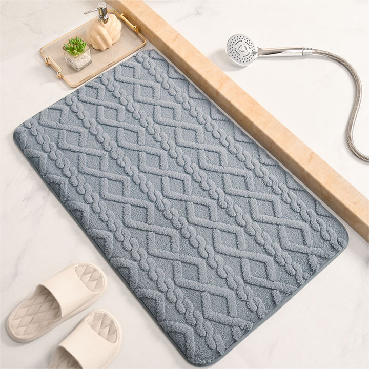 Luxurious Geometric Pattern Bath Mat