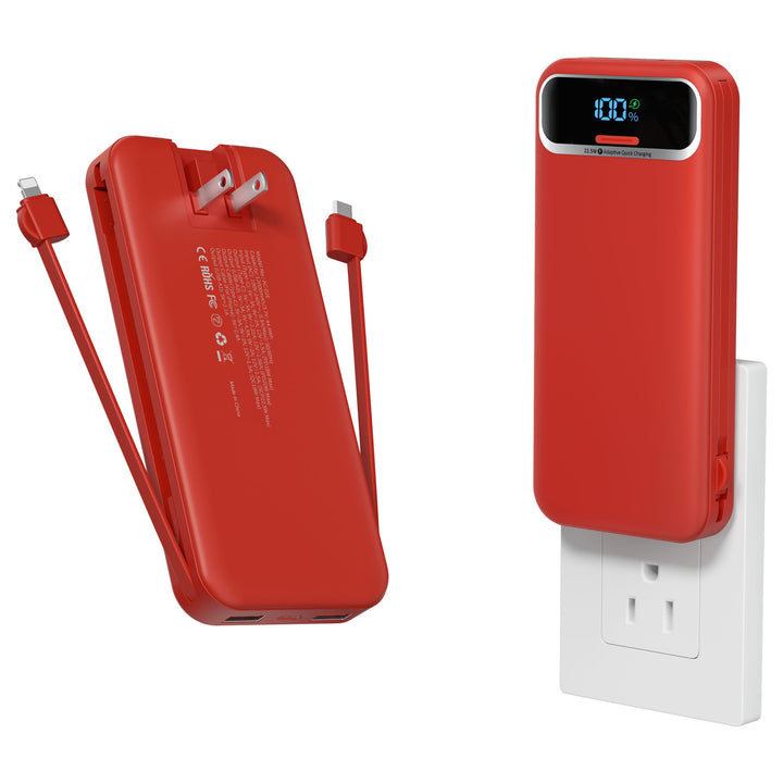 Powerbank with Integrated Charger and Lcd Display Stornfield