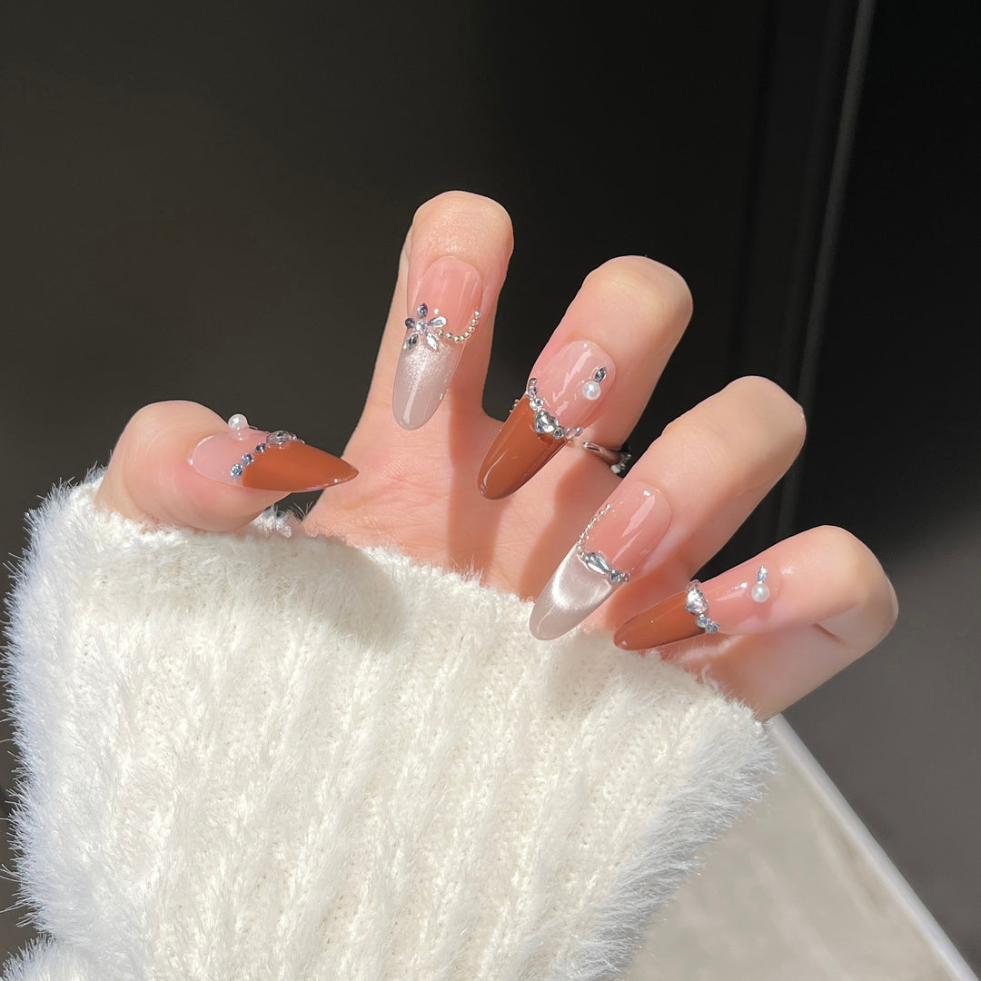 Stylish Stiletto Press-On Nail Extensions Stornfield