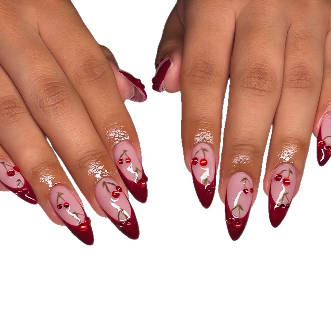 Artistic Cherry Blossom Press-On Nail Set Stornfield
