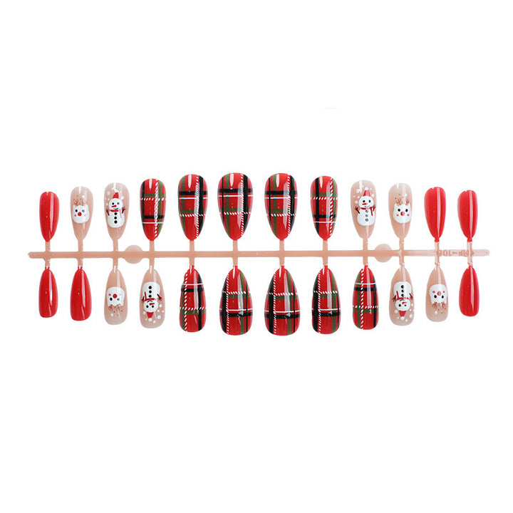 Festive Holiday-Themed Press-On Nail Art Set Stornfield 1790636399