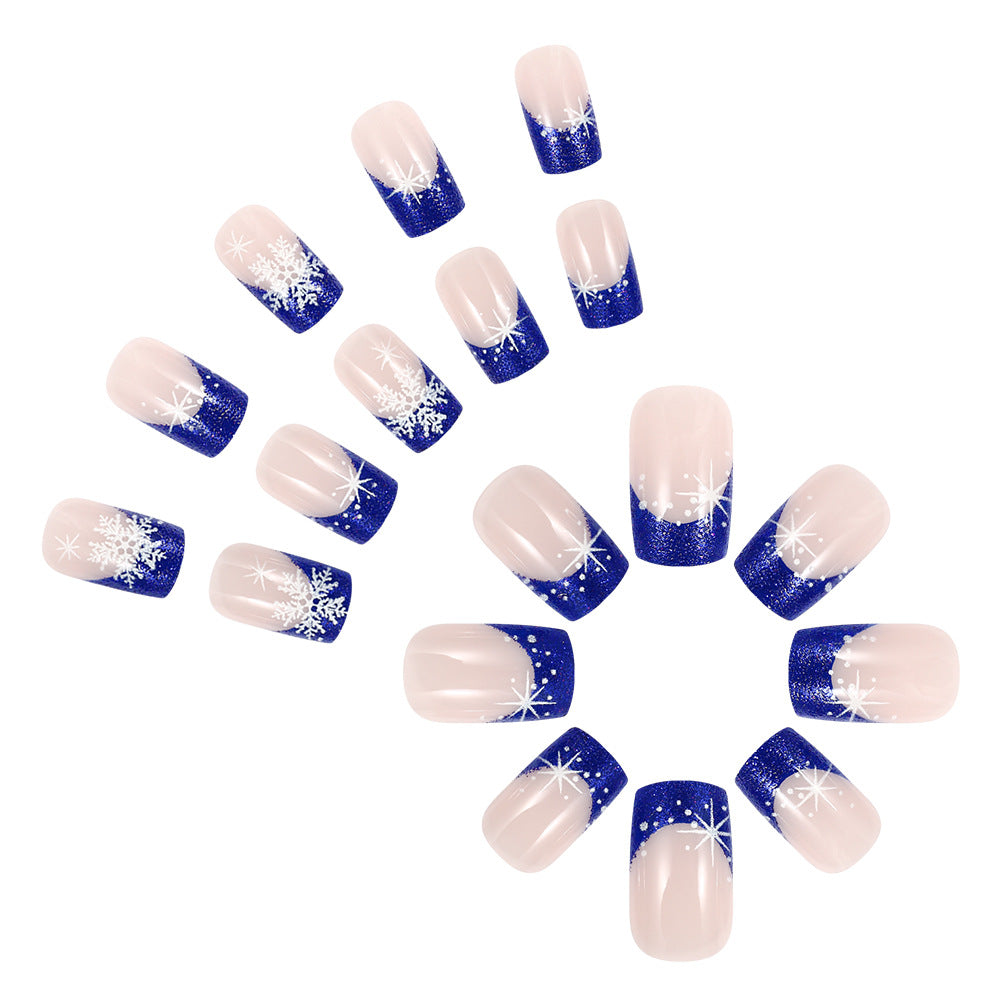 Winter-Themed Press-On Nail Art Stornfield