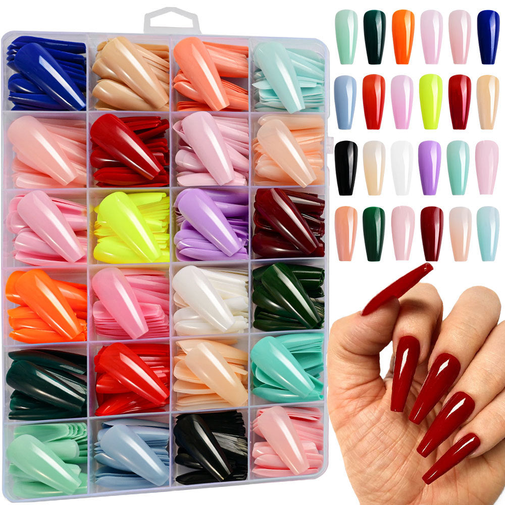 Elegant Long-Style False Nail Tips Stornfield