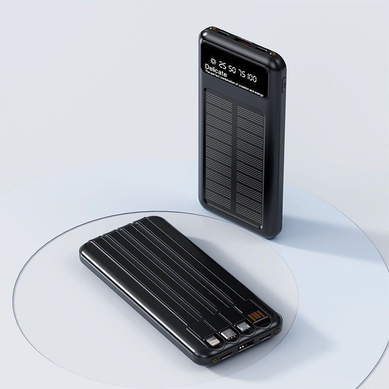 Solar-powered power bank with digital display and innovative fast charging function Stornfield