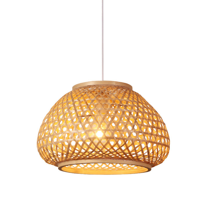 Woven Bamboo Ceiling Lamp