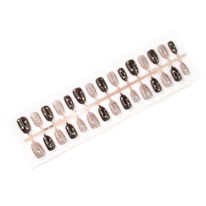 Artistic Starry Design Press-On Nail Set
