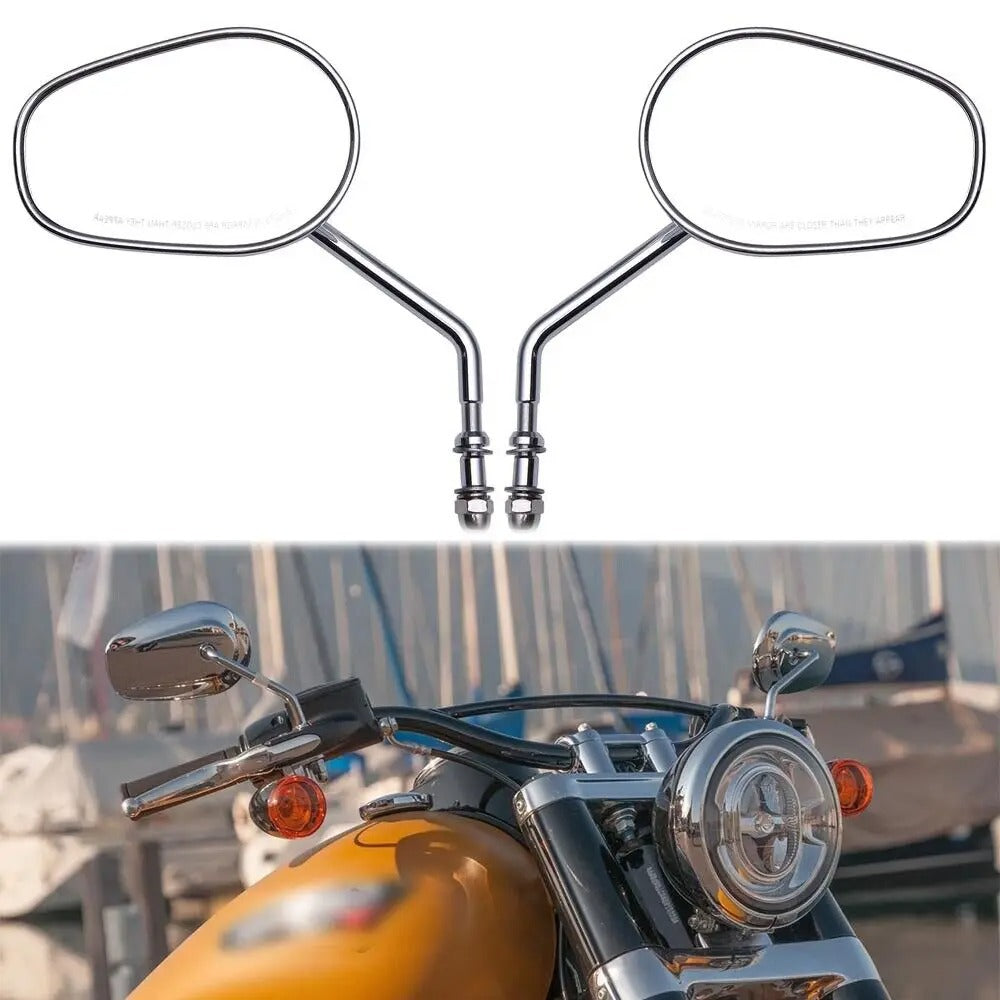 Adjustable Motorcycle Rearview Mirror with High-Quality Chrome Finish Stornfield