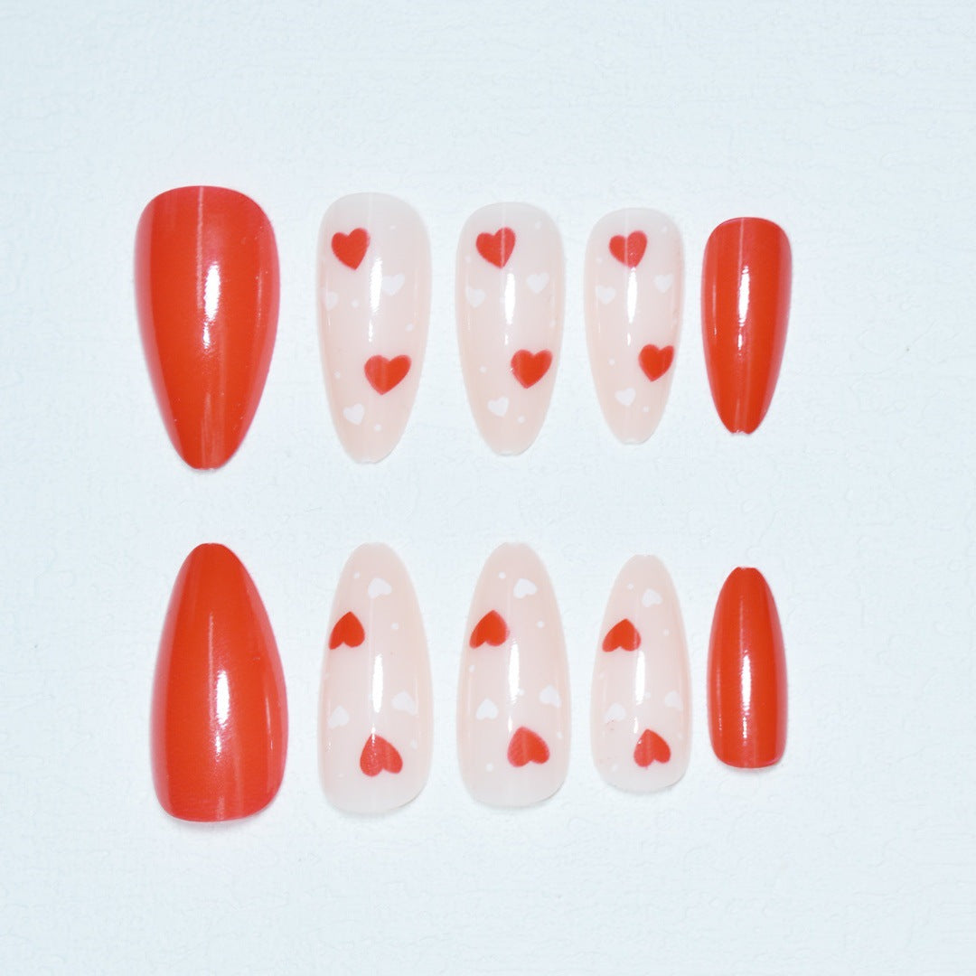 Heart-Themed Nail Art Stornfield