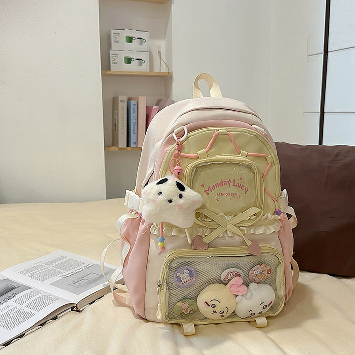 Fashionable leisure backpack with creative details and versatile compartments Stornfield