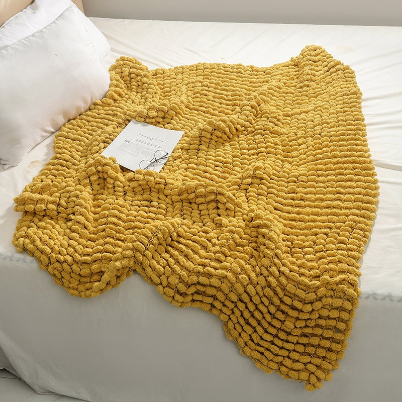 Plush Textured Throw Blanket