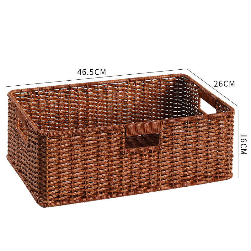 Large Woven Storage Bin with Ergonomic Cutout Handles Stornfield