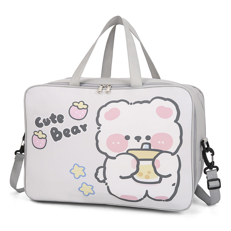 Cute Cartoon Bear Canvas Tote