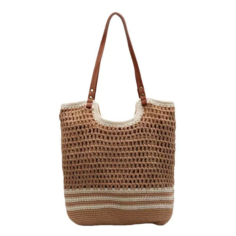 Handwoven beach bag with fine mesh structure Stornfield