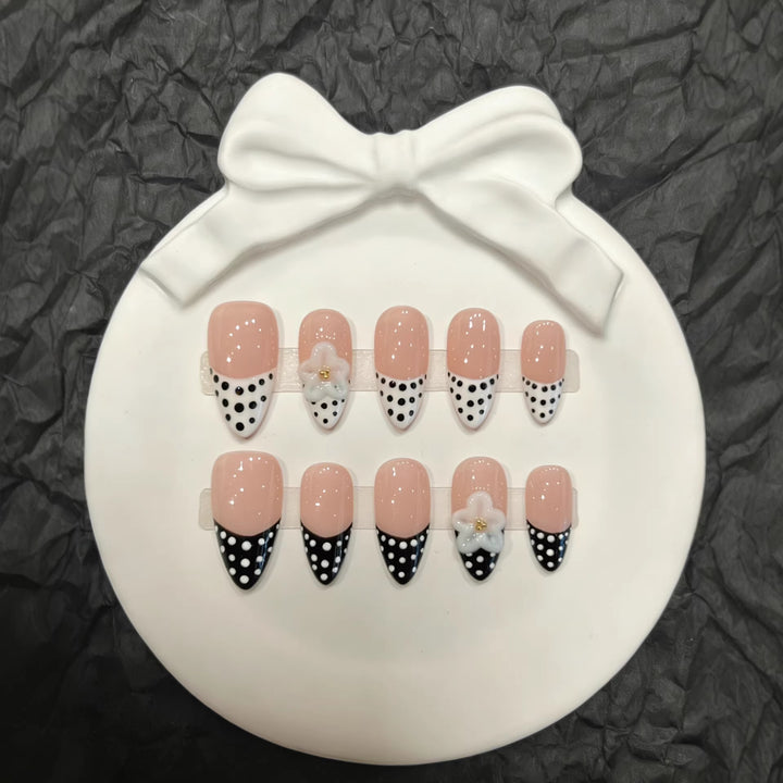 Polka Dot Themed Press-On Nail Collection