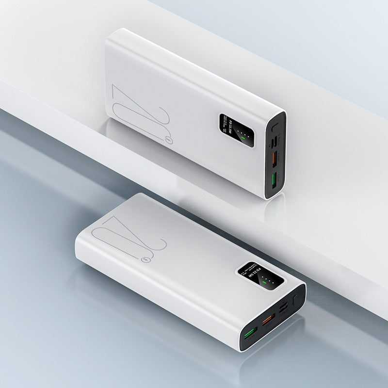 Power bank with intelligent charging concept and digital capacity display Stornfield