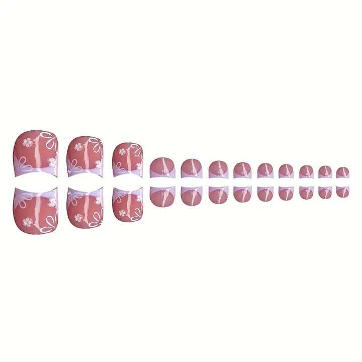 3D Floral Decorative Press-On Nails Set Stornfield