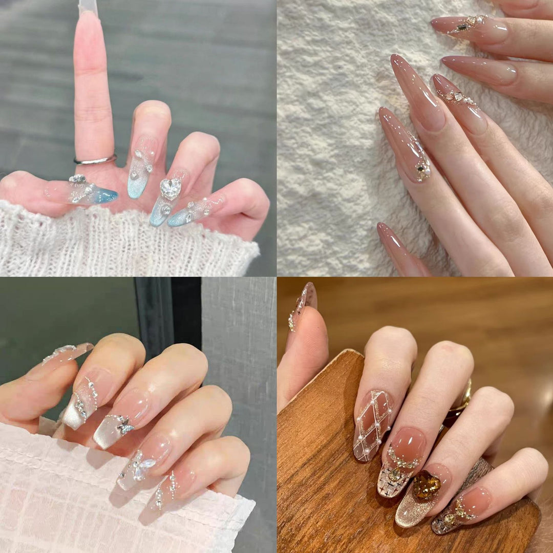 Ombre Long-Stiletto Press-On Nails Set Stornfield