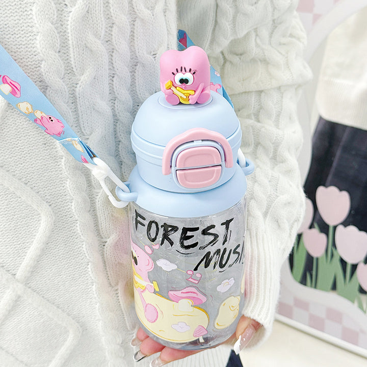 Ladies Insulated Water Bottle with Interactive Animal Head Lid Stornfield