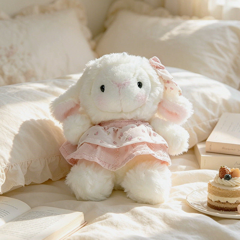 Plush Bunny Dress-Up Sitting Cuddler with Floppy Ears and Embroidered Face Stornfield